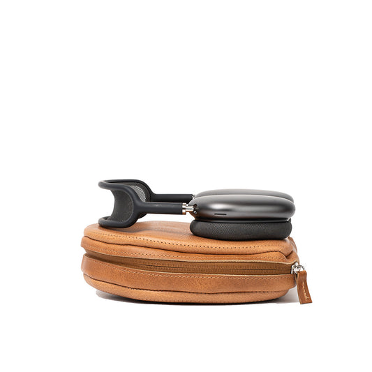 Leather Case for AirPods Max (Brown)-0
