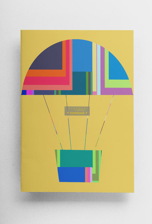 Hot Air Balloon + Fly With Me! Set of 2 Size A5 Travel Notebooks, Victory In Wellness-1